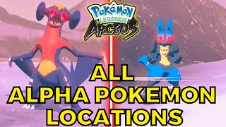 All ALPHA Pokemon Locations Guide in Pokemon Legends Arceus [upl. by Johppa]