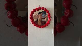 DIY un miroir cerise 🍒 diy diycrafts airdryclay argile [upl. by Thurman]