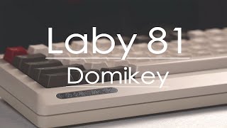 Domikey Laby 81 Custom Keyboard Immersive Assembly Midnight Switch [upl. by Hamrah492]