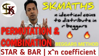 beggars methodpart 1permutation and combinationmultinomial theoremdistribution of n in rskmaths [upl. by Dnaleel832]