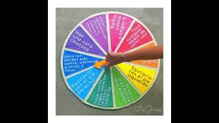 RULETA DE COLORES SOBRE SEGUIR INSTRUCCIONES PARA NIÑOS  By Jenny ❤ [upl. by Hirst123]