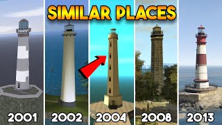 SIMILAR LOCATIONS FROM EVERY GTA GAME GTA 5 GTA 4 GTA SAN ANDREAS GTA VICE CITY GTA 3 [upl. by Ressan275]