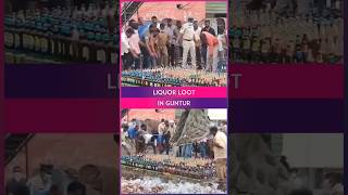 Guntur Men Flee With Seized Liquor Bottles Kept For Destruction By Andhra Pradesh Police [upl. by Nevak837]