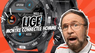 LIGE Montre Connectée pour Homme  Bluetooth Santé et Sport  Test amp Avis [upl. by Osana177]