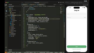 ASMR Programming  React Native Login Screen Design  No Talking [upl. by Adnolat]