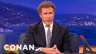 When Will Ferrell Met George W Bush  CONAN on TBS [upl. by Nairadas436]