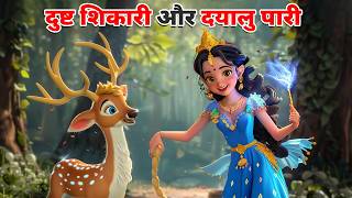 दुष्ट शिकारी और दयालु पारी DAYALU PARI KI KAHANI  BEDTIME STORIES  HINDI KAHANIYA  CARTOON STORY [upl. by Malinin]