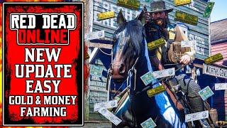 The NEW Red Dead Online Update Has Incredibly Easy GOLD amp MONEY Farming Methods RDR2 [upl. by Kcirneh526]