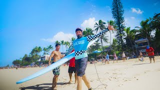 RAW POV SURFING THE PIPELINE MASTERS ON A SOFT TOP FIRST TIME IN HISTORY [upl. by Alamak]