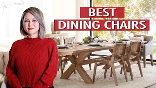 BEST DINING CHAIRS  What to Look for and Where to Buy  Julie Khuu [upl. by Farwell]