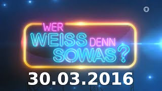 Wer weiß denn sowas  Sendung vom 30032016  Staffel 2  Folge 2 [upl. by Dwaine]