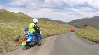 Torbay Mods Scooter Club RIDE THROUGH THE LAKE DISTRICT on their scooters Vespa GTS amp Royal Alloy [upl. by Vaios]