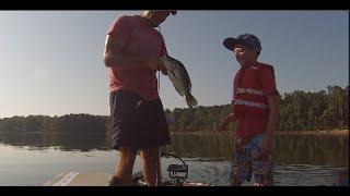 Crappie Fishing In The Heat Lake Greeson August 2016 [upl. by Wolford715]