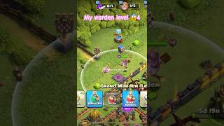 WHAT IS YOUR WARDEN LEVEL😱shorts clashofclans [upl. by Girovard]