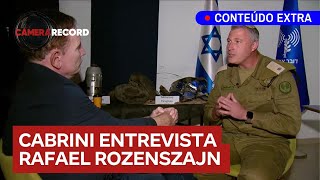 Conteúdo Extra Veja a entrevista completa de Cabrini com brasileiro portavoz do exército de Israel [upl. by Norris]