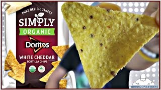 DORITOS® SIMPLY ORGANIC WHITE CHEDDAR REVIEW [upl. by Akirdnahs359]