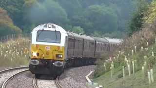 Trains at Stow on the Scottish Borders Railway [upl. by Chevy785]