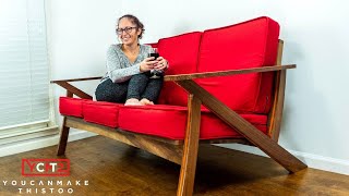 How To Make a Modern Sofa  Plans [upl. by Neerol]