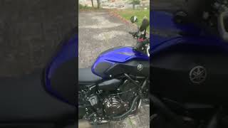 YAMAHA MT07 Rev limiter stock exhaust [upl. by Arreic]