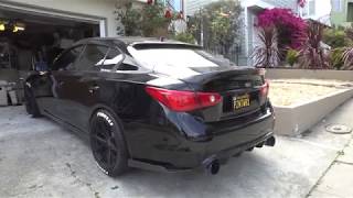 Q50 STRAIGHT PIPE WITH HFC [upl. by Oinotnas]