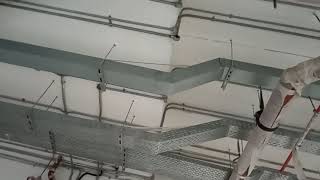 Cable traybendoffsetbridge45°bendreducer front bend back bend kaha kaise fix kiya Dekho [upl. by Esinehs]