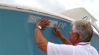 How To Install Registration Numbers On Your Boat for Our Customers  Longshore Boats [upl. by Giordano]