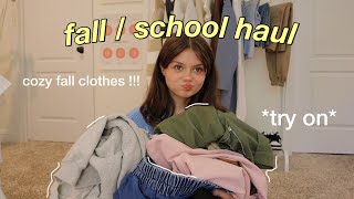 schoolfall try on haul 2022 🍁 [upl. by Ainoz]