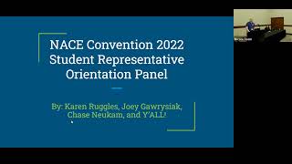 NACE 2022 National Convention  Student Representative Orientation [upl. by Nnylatsyrc]