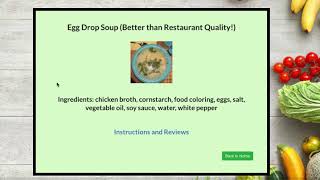 Recipe Finder Demo Video [upl. by Hanid257]