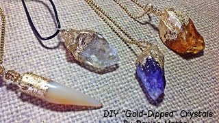 DIY Faux quotGolddippedquot Gemstones Reboot By Denise Mathew [upl. by Paucker476]