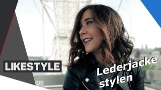 Lederjacke stylen  Top 3 Outfits  Fashion [upl. by Attemaj]