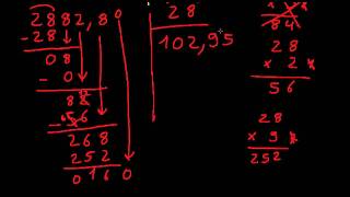 Division de nombres decimaux [upl. by Barbra]