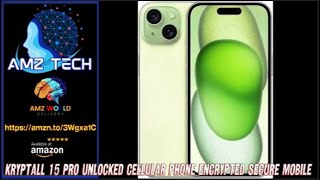 Describing Kryptall 15 Unlocked Cellular Phone Encrypted Secure Mobile Cellphone Amazon [upl. by Hulbert]