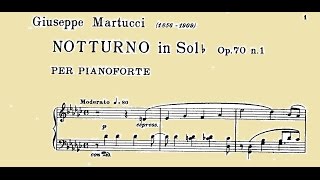 Martucci Notturno in sol bemolle maggiore op 70 no 1  Riccardo Caramella piano [upl. by Yzus]