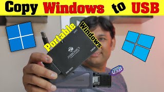 Copy Windows to USB  The Easy Way to Transfer Windows to a USB Drive Hindi Guide TechnoBaazi [upl. by Wye]