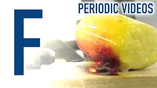 Fluorine  Periodic Table of Videos [upl. by Hayilaa37]