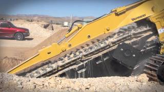 T1055 Commander 3 Pipeline Trencher  Vermeer Underground Equipment [upl. by Ariat]