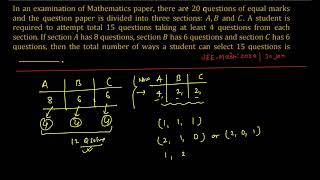 In an examination of Mathematics paperthere are 20 questions of equal marks and the question is div [upl. by Meluhs]