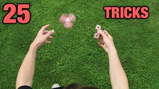 25 FIDGET SPINNER TRICKS [upl. by Stedt21]