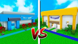 FAZENDO O MELHOR PET SHOP  Minecraft Batalha de Construção [upl. by Gamber]