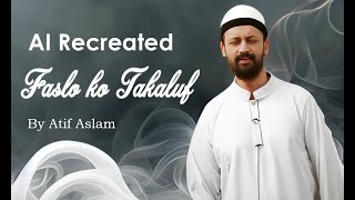 Atif Aslam AI Naat ❤️  Faslon ko Takalluf Hai humse Agar Naat  Naat by AI  4k  Relaxing [upl. by Enylorac]