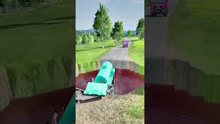 tankertruck truck pothole simulation shorts [upl. by Angid973]