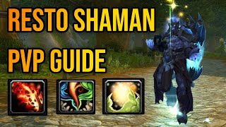 Markers Resto Shaman PvP Guide Master of Elements Build [upl. by Atalee]