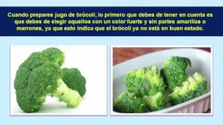 Como Preparar Jugo De Brocoli Crudo  Brocoli En Licuado [upl. by Hesler751]