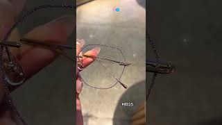 Another color of rimless glitter glasses eyewear eyeglasses glassesfashion glassesframes [upl. by Nosremaj227]