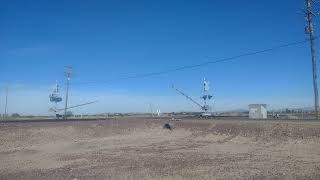 WB BNSF Autoracks Train At Newberry Springs Ca bigbossrailfanner [upl. by Harol639]