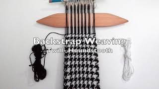 Backstrap Weaving7 Houndstooth [upl. by Aidile]