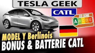 MODEL Y Berlin  CATL amp bonus écologique 2024 [upl. by Akira891]