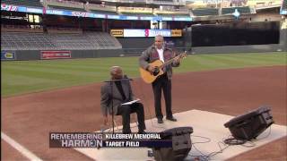 Jim quotMudcatquot Grant sings quotWhat a Wonderful Worldquot at Harmon Killebrew Memorial [upl. by Eliath]