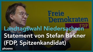 Stefan Birkner Spitzenkandidat zum Ergebnis der FDP in Niedersachsen [upl. by Mungam]